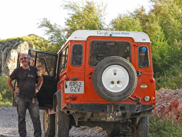 Il Land Rover dell'autore