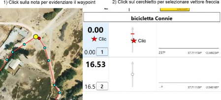 Selezionare WPT e vettore freccia